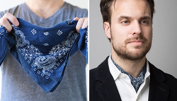 Image of blue bandana, with link to Birch Box.