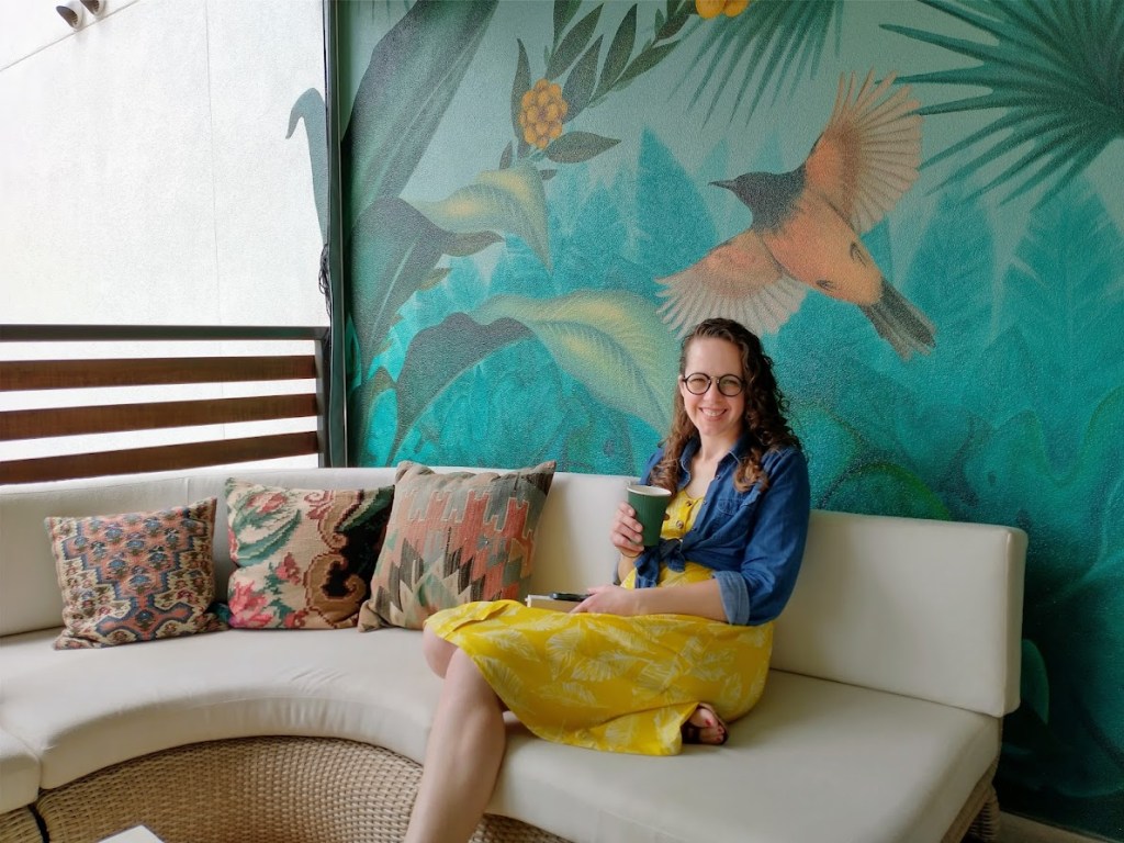 Image of the author on a balcony, by Livable by Design

