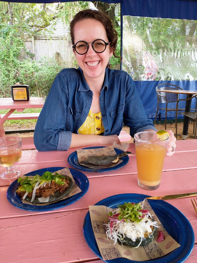 Image of the author at a picnic table, by Livable by Design